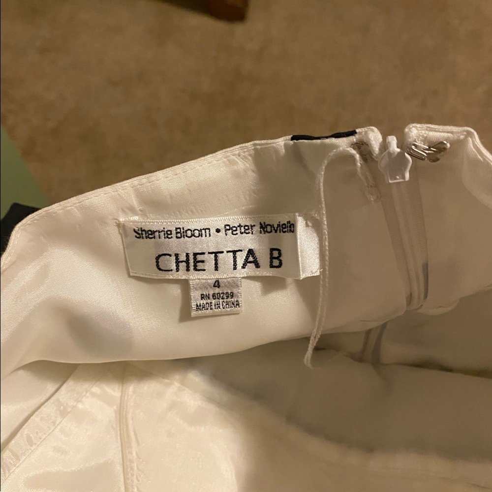 Chetta B. Cotton/Silk Polka Dot Halter Dress (Sz. 4) - Picture 6 of 9